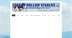 Desktop Screenshot of jordanhollowstables.com