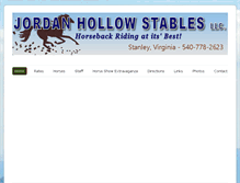 Tablet Screenshot of jordanhollowstables.com